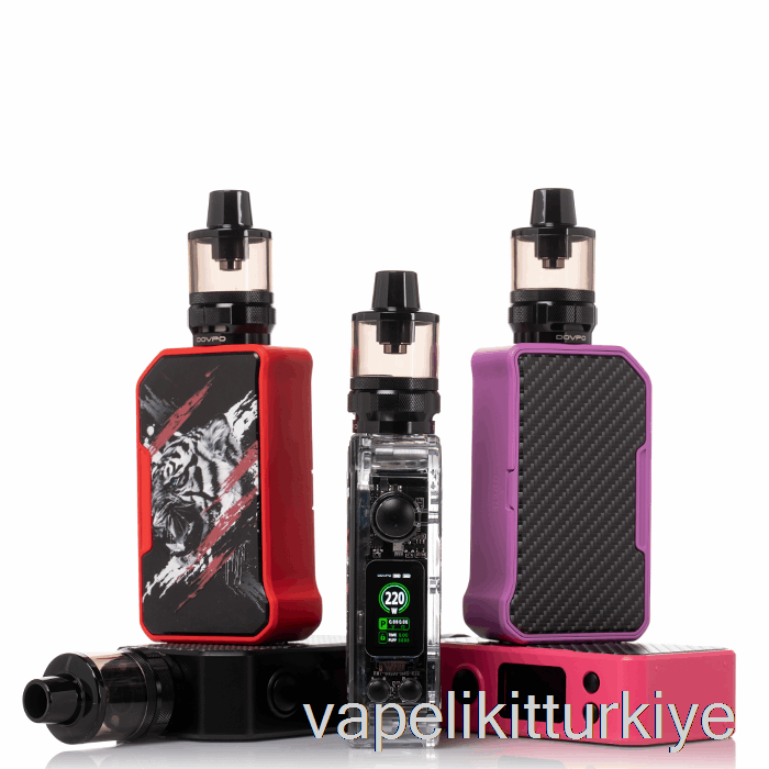 Vape Likit Dovpo Mvp 220w Başlangıç ​​kiti Geisha Siyah